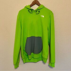 The North Face Tech Green with Gray Hoodie Men's Size Large